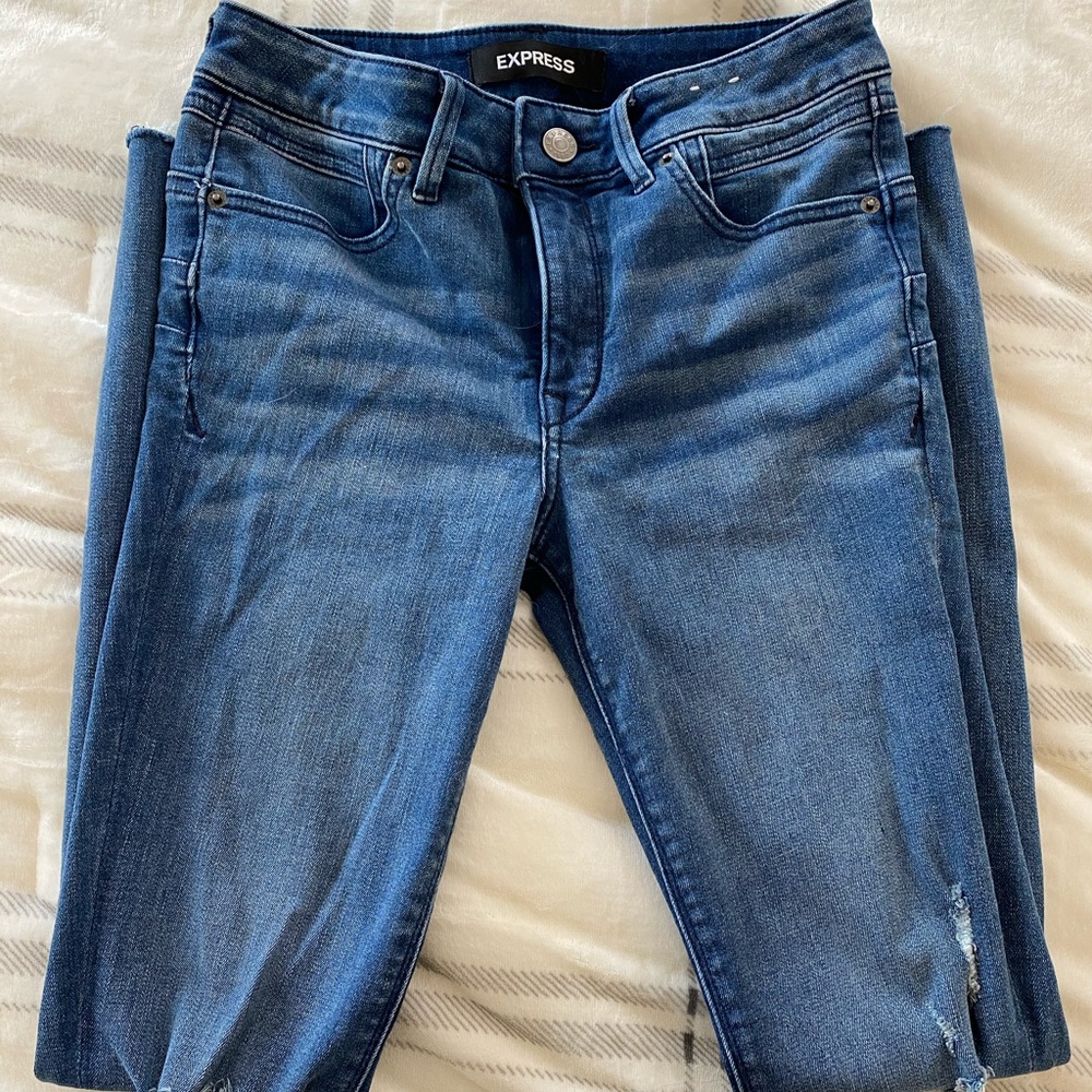Express Skinny Jeans Mid Rise